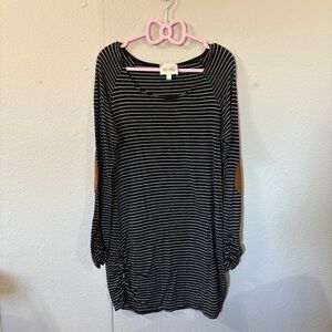 Ella Moss Black and White Striped dress